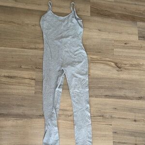 Gray Sleeveless Jumpsuit
